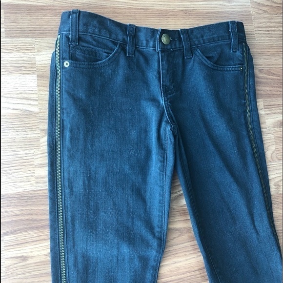 Current/Elliot The Side Zip Crop in Night - Picture 8 of 16